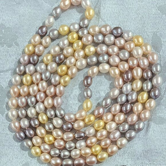 Honora Fresh Water Pastel Pearls 30 inch Strand - Picture 4 of 5